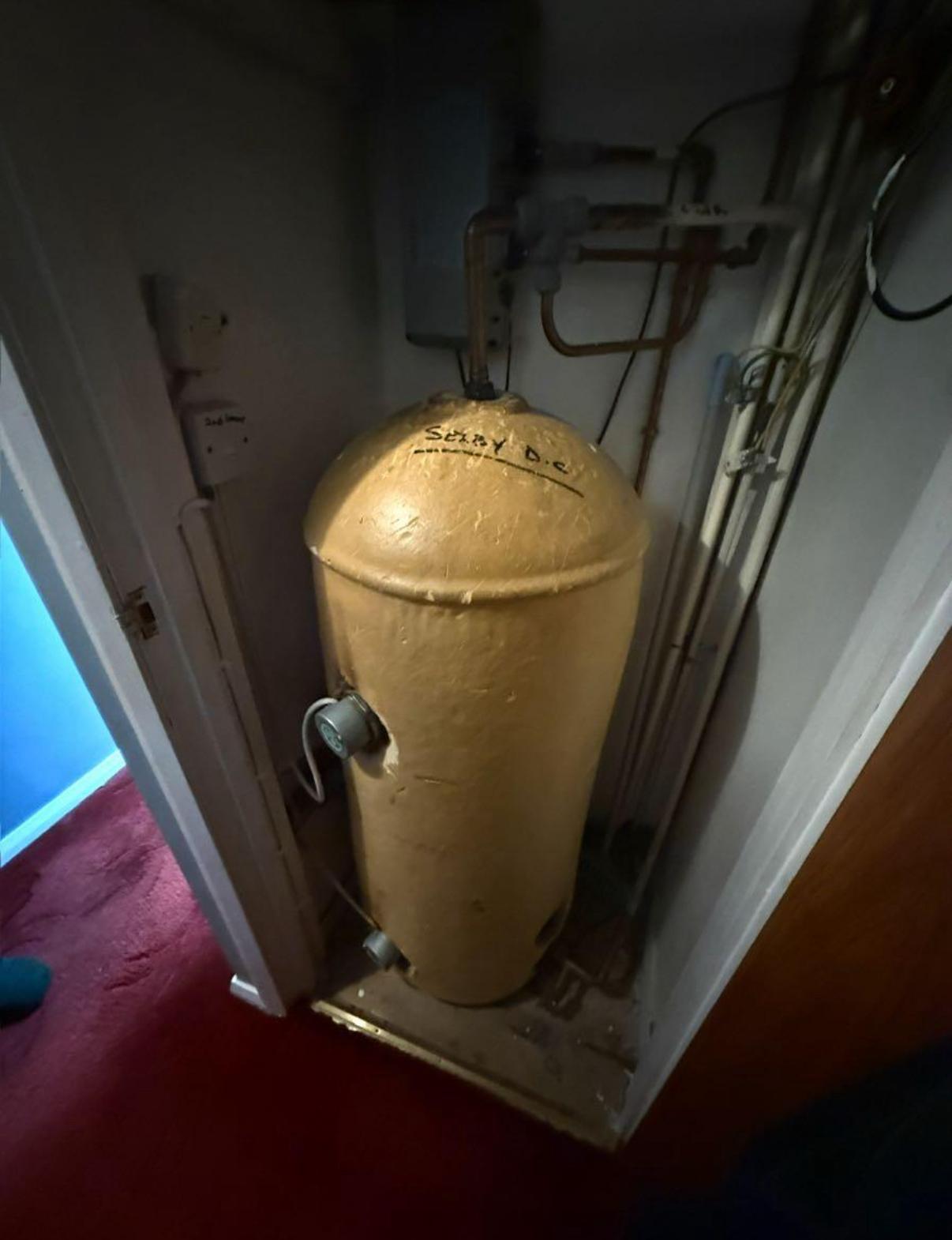 Old cylinder — before